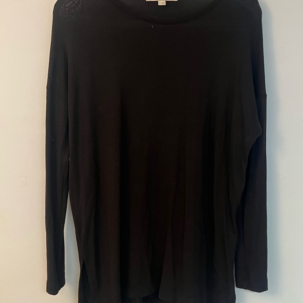 LOFT Black Long Sleeve Blouse